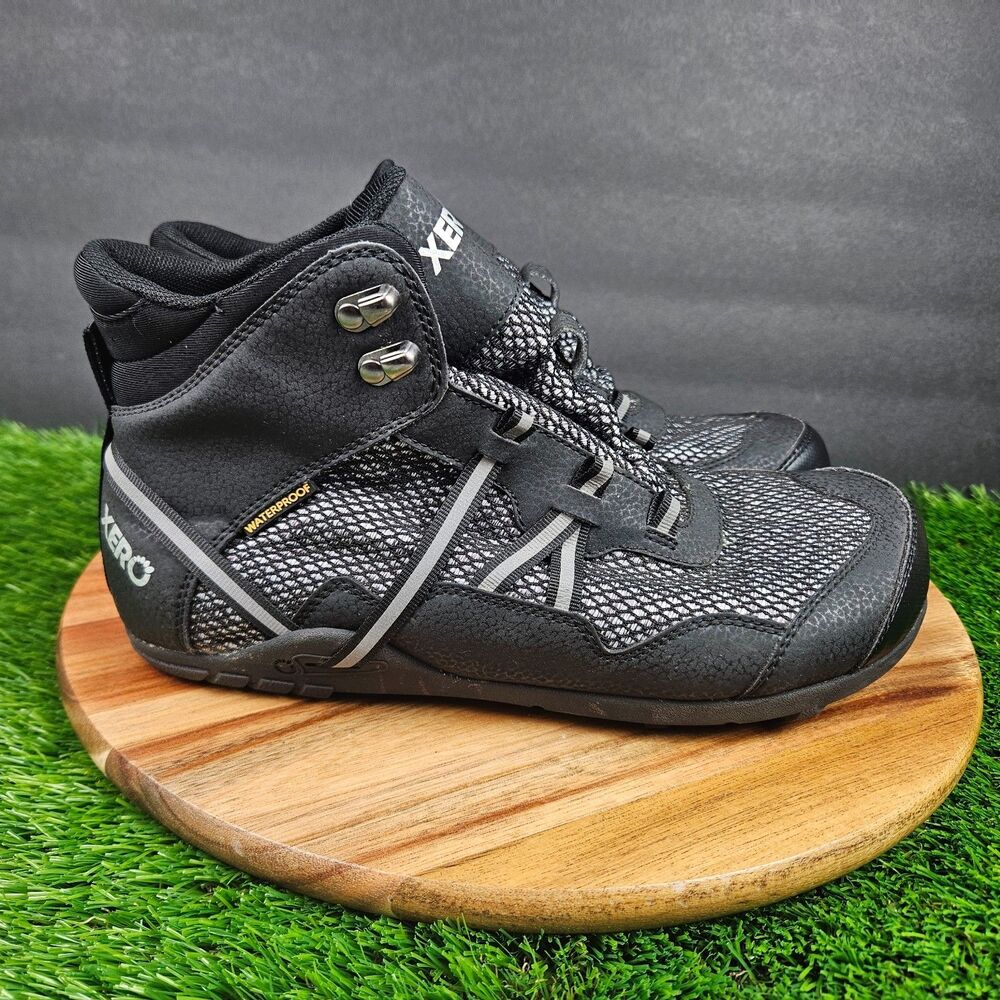 XERO Xcursion Shoes Womens Size 9.5 Black Hiking Barefoot Sneakers Waterproof